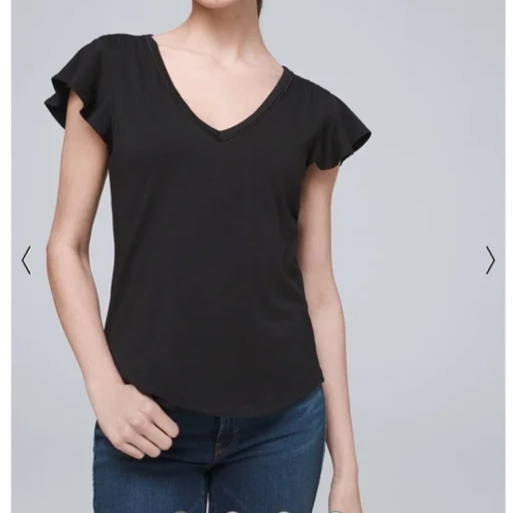 NWT White House Black Market Glamgetter Tee black XL